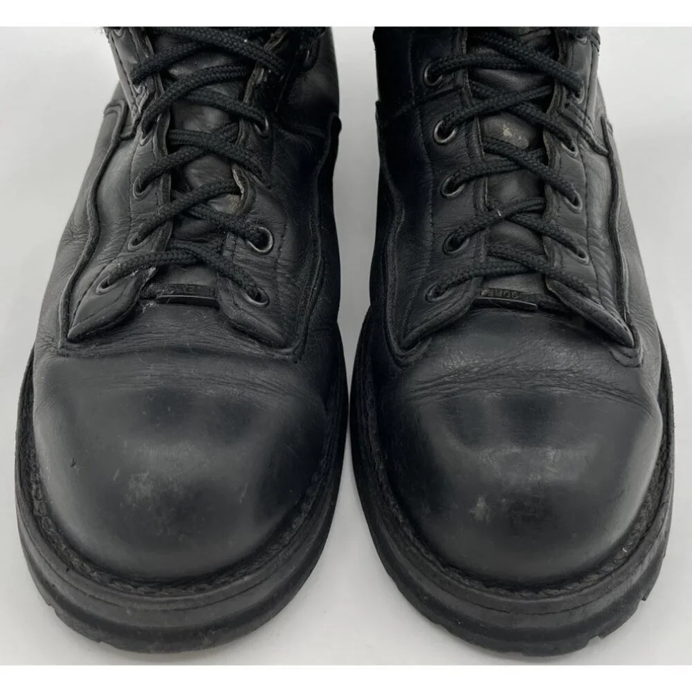 Mens Danner 69110 Fort Lewis USA 10” Black Leather Lace Tactical Boots Size 12D